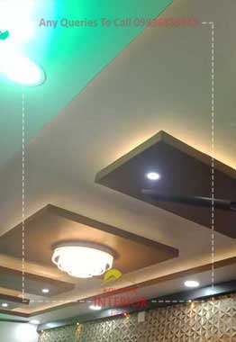 false ceiling cost for living room