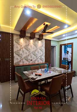 false ceiling price for kolkata luxury dining room