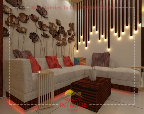 Simple 3BHK Apartment Interior Design