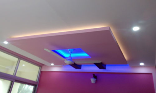 Bedroom Lighting False Ceiling Electrical Services Kolkata