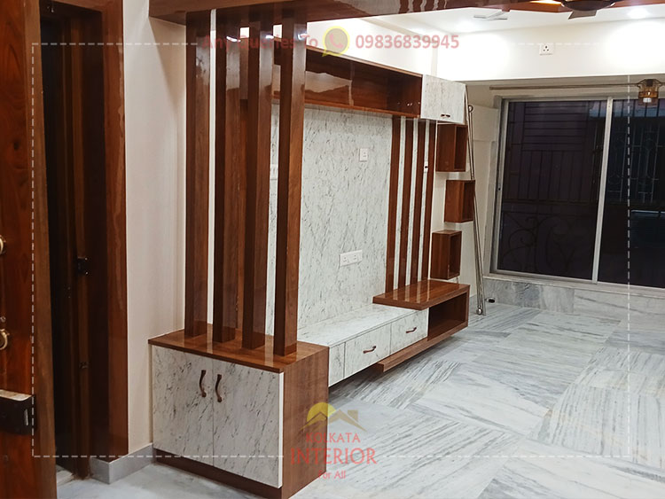 Low budget modern home interior in West Bengal