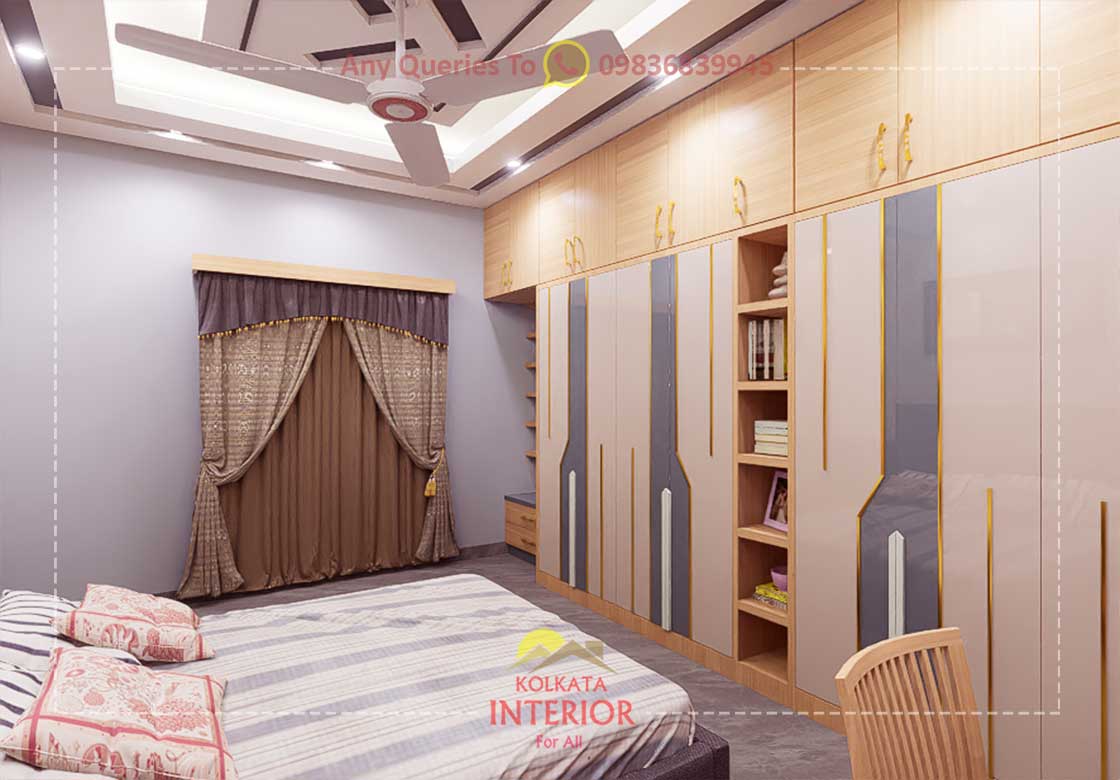 11 by 16 Bedroom Interior Design In New Town Kolkata