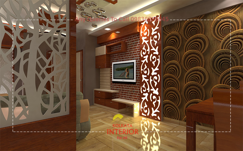 3 BHK Residential Interior Design Nayabad