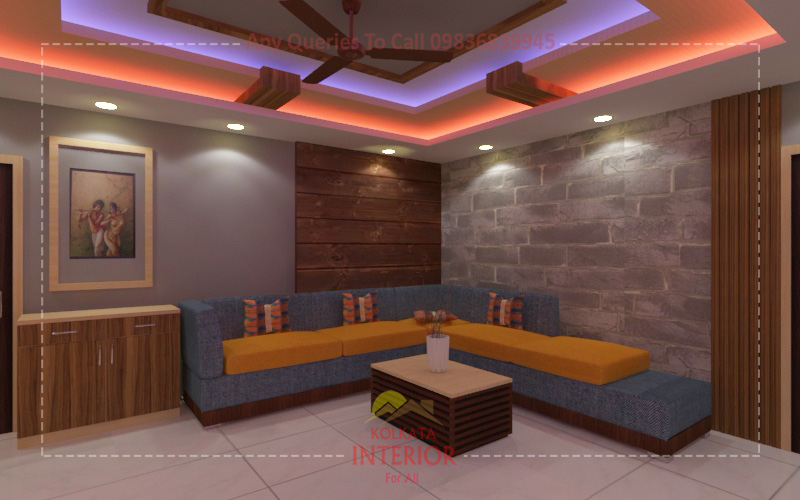 living room interior design tollygunge