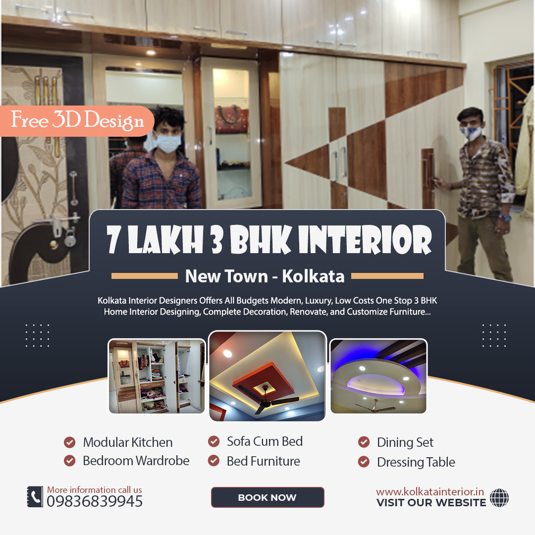 7 lakh 3 bhk home interior new town kolkata