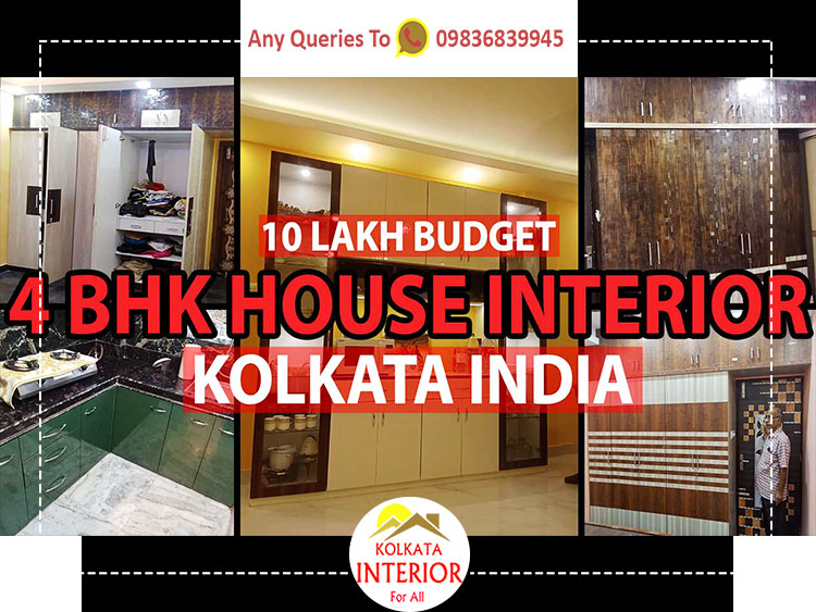 10 Lakhs Budget 4BHK Interior Kolkata